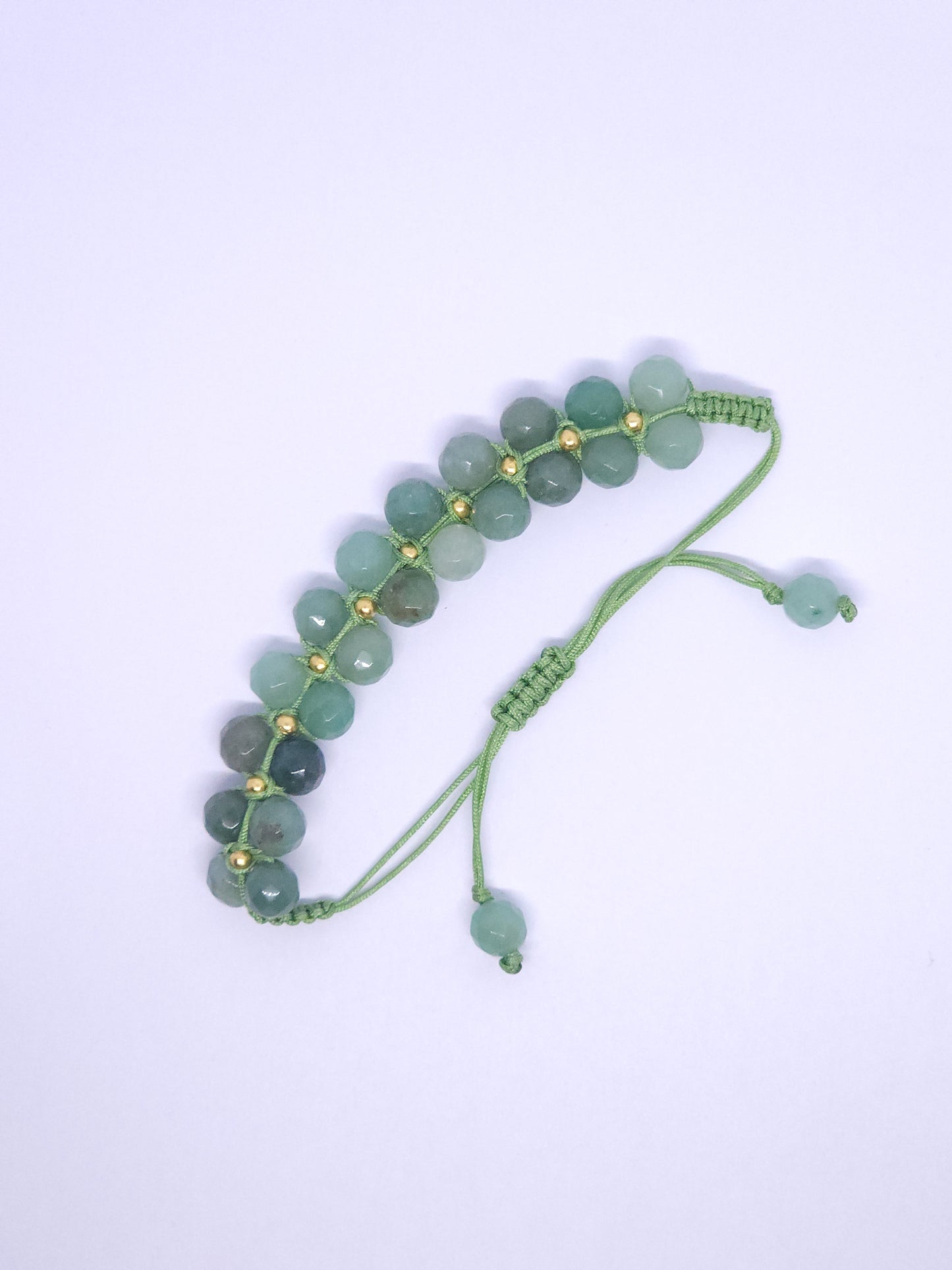 Green Aventurine Double Macrame Bracelet