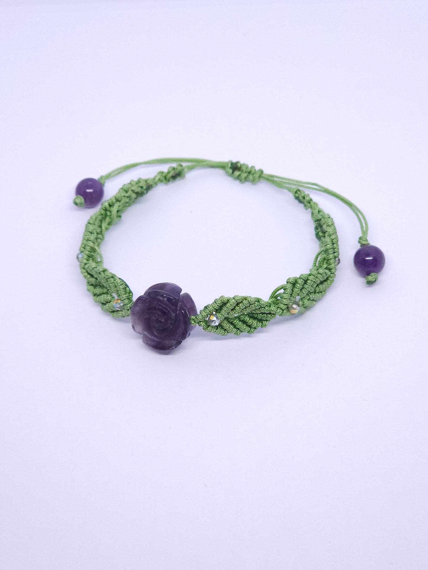 Rose Macrame Bracelet