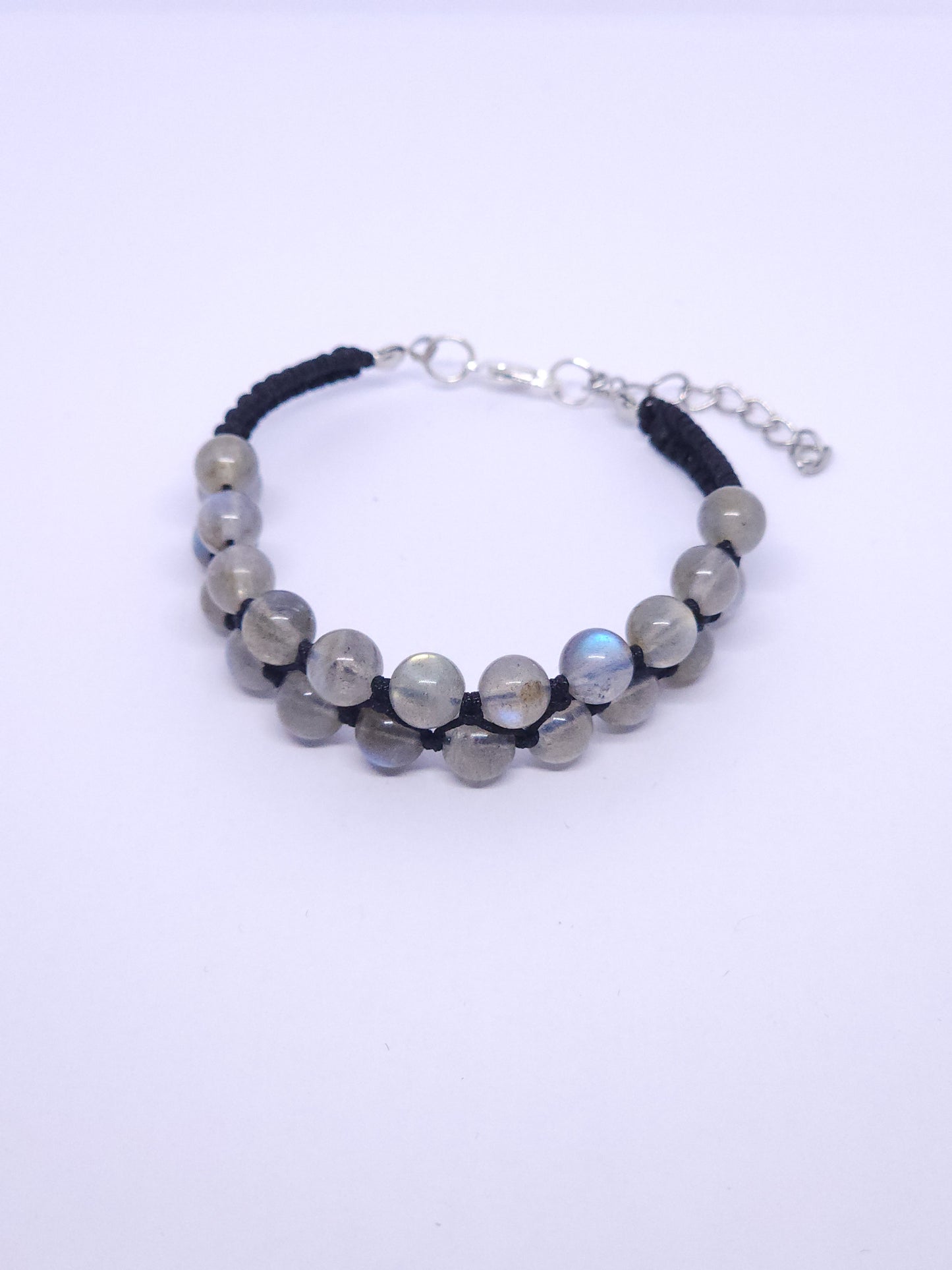 Labradorite Double Bracelet w/ Chain