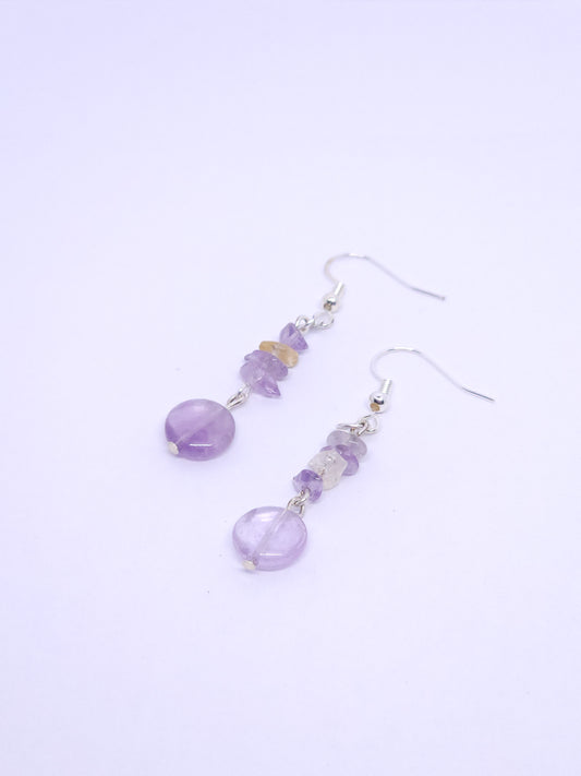 Lavender Amethyst & Ametrine Earrings