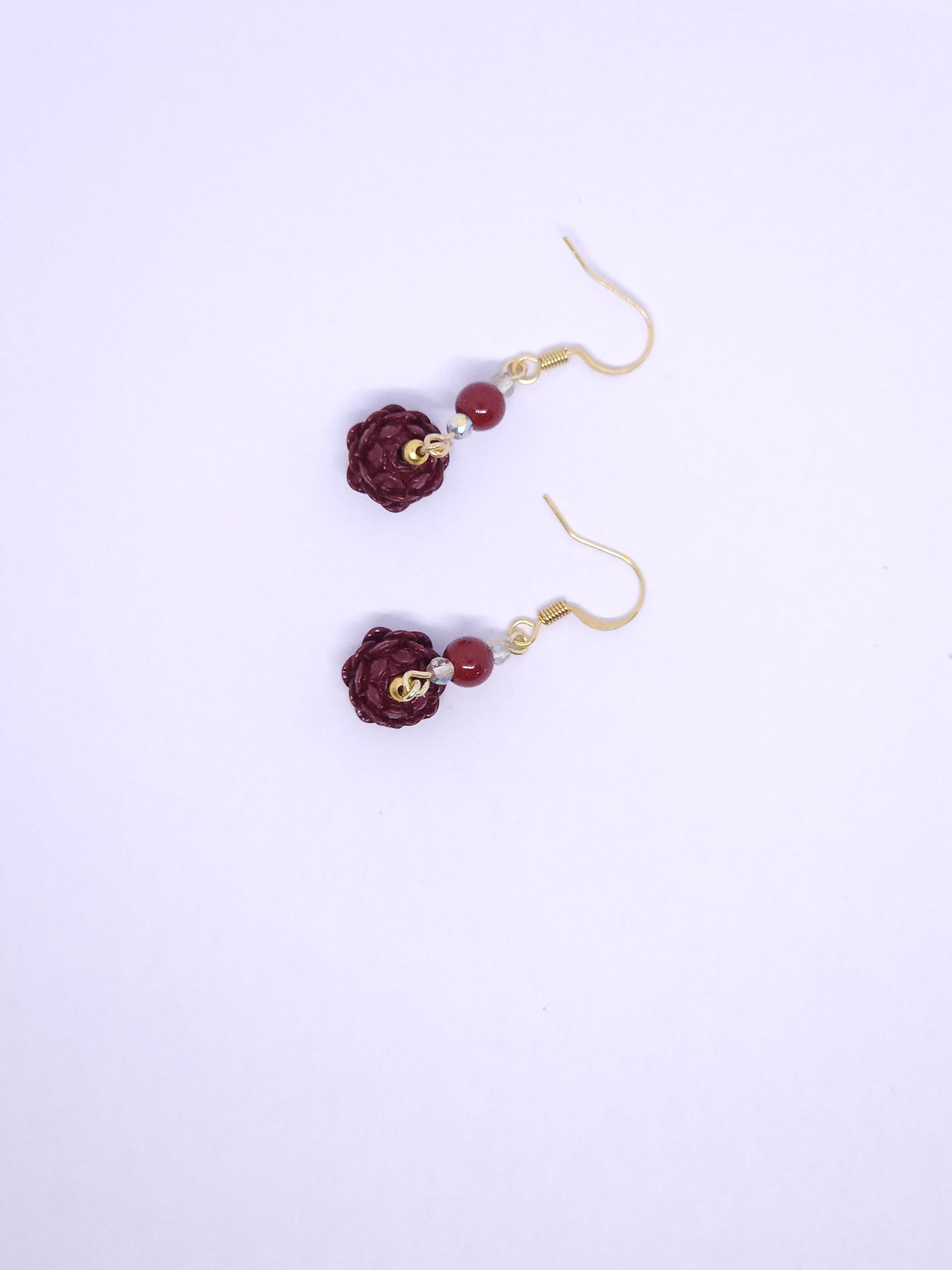 Cinnabar Lotus Earrings