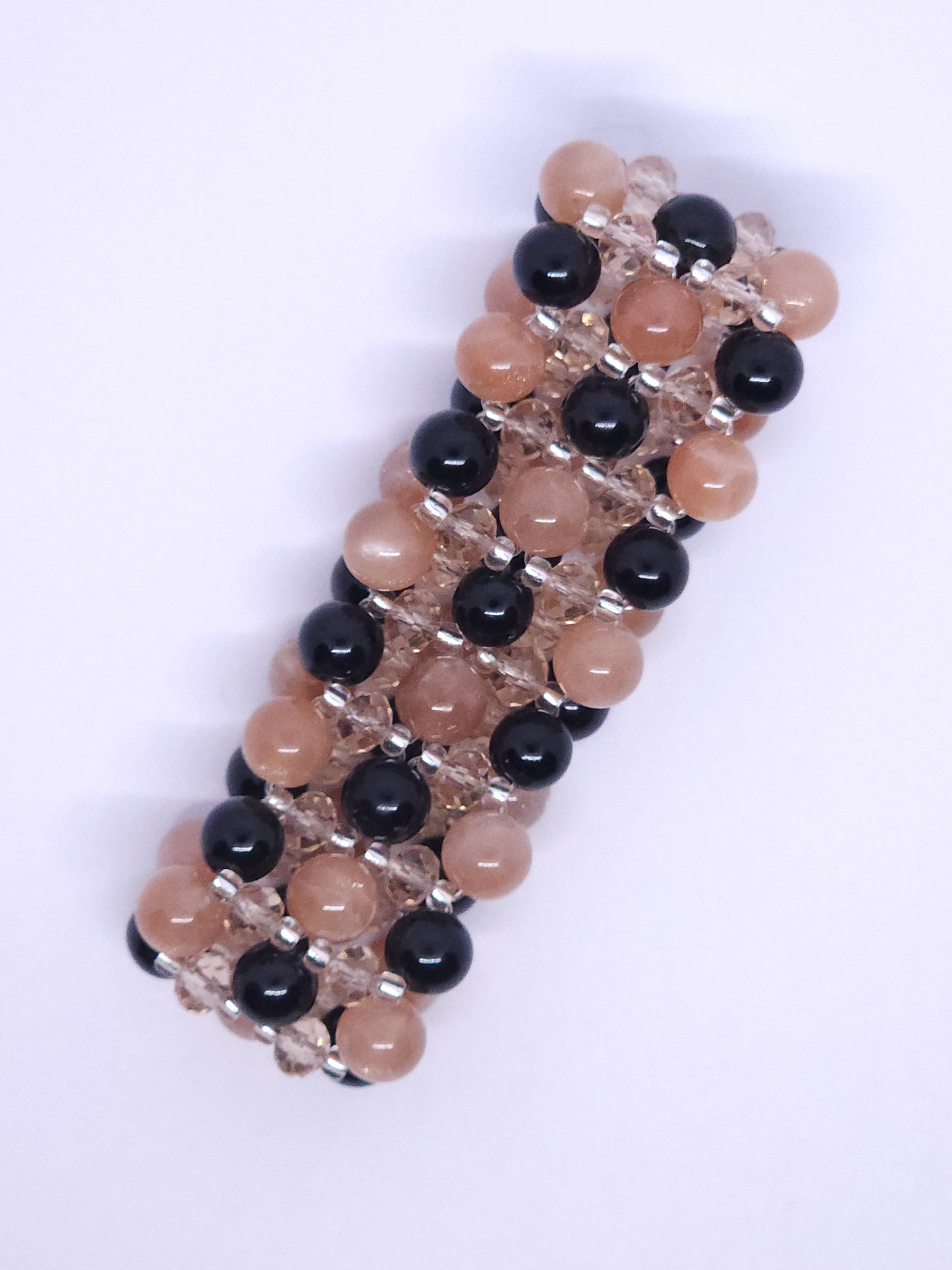 5-Layer Sunstone & Black Onyx Bracelet