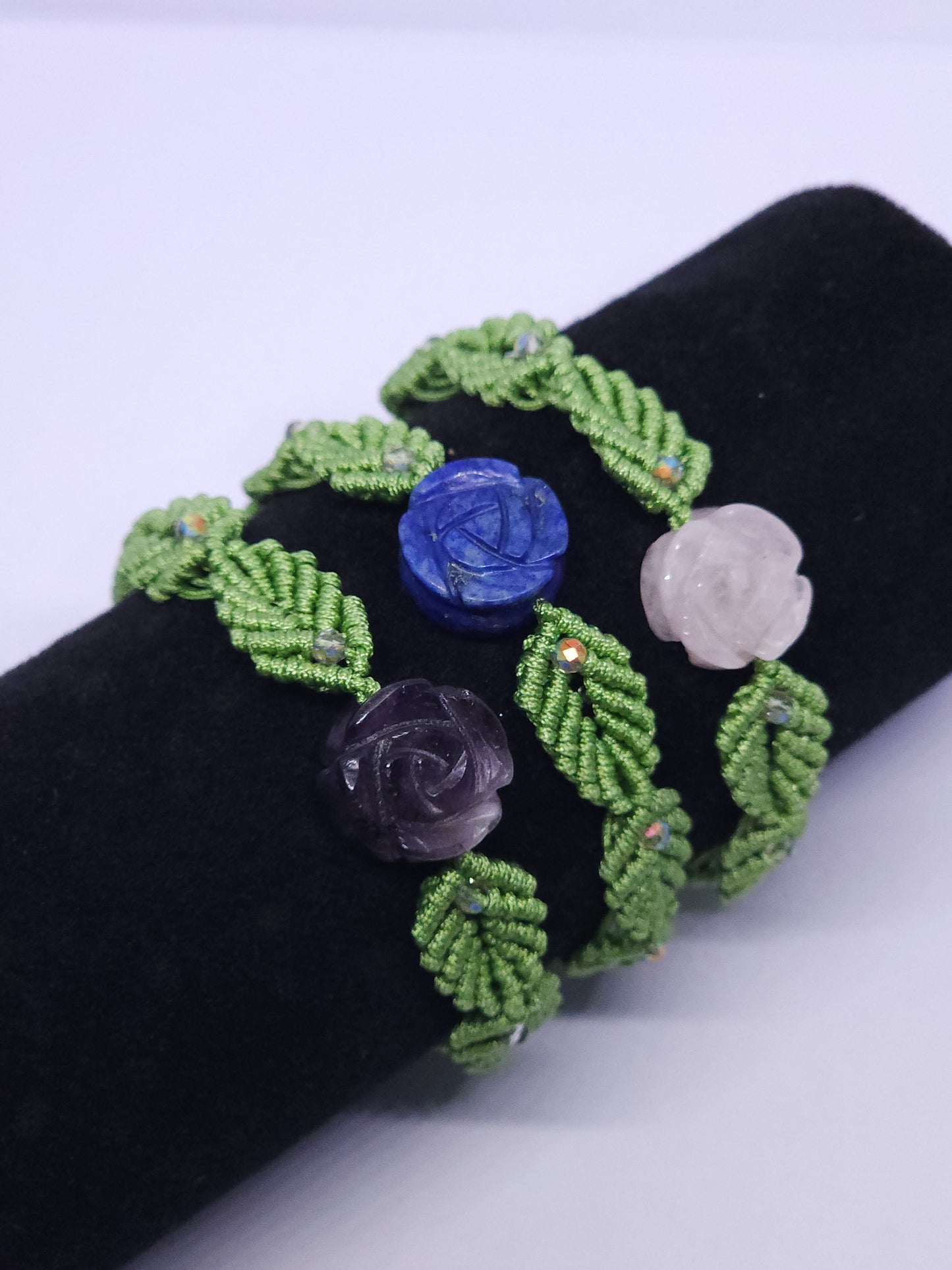 Rose Macrame Bracelet