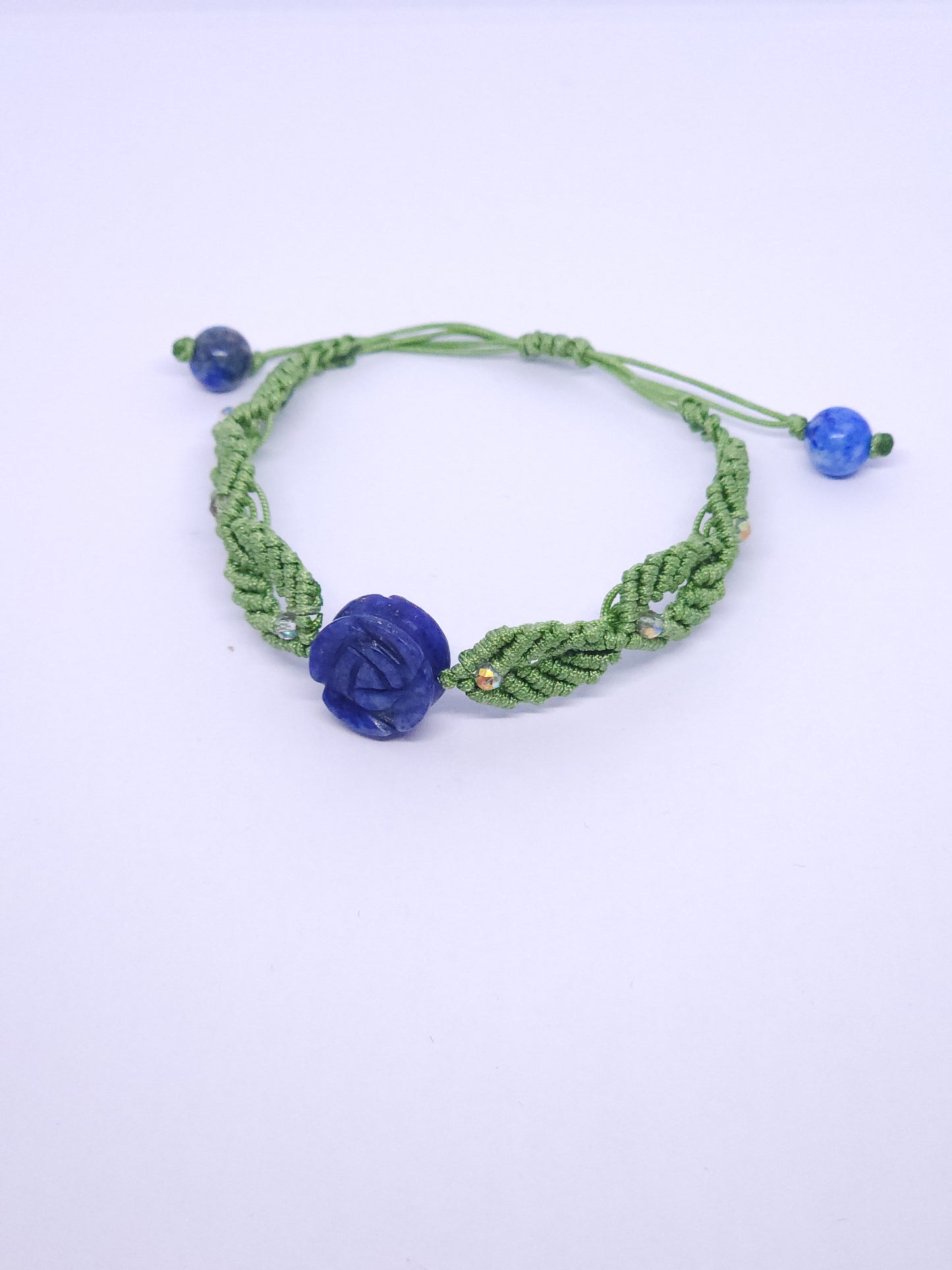 Rose Macrame Bracelet