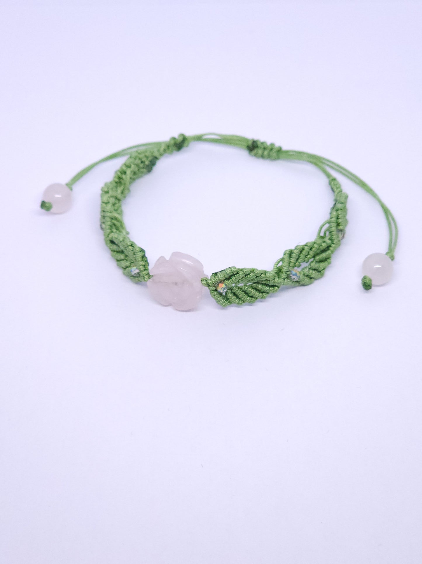 Rose Macrame Bracelet