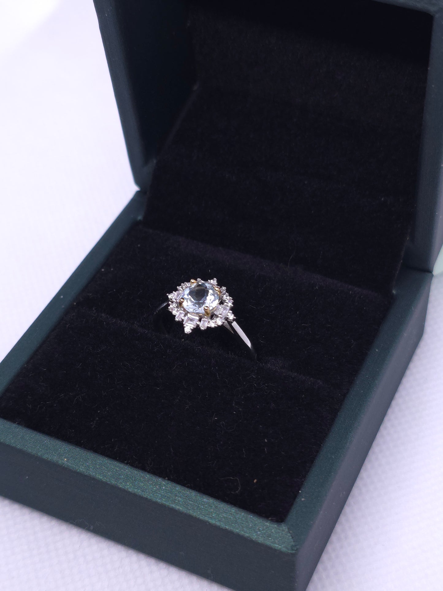 S925 - Moissanite Cluster Ring
