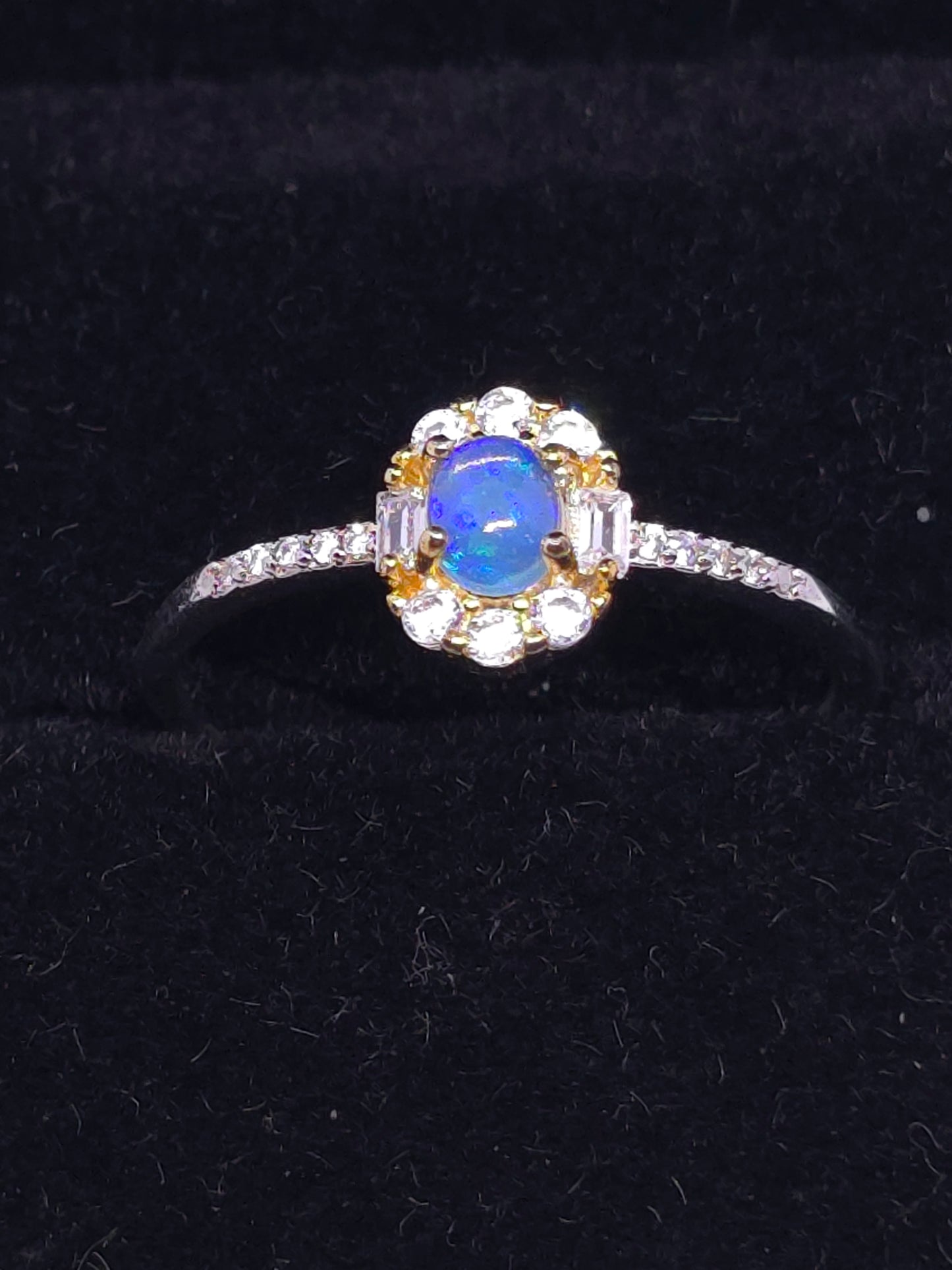 S925 - Opal Halo Ring