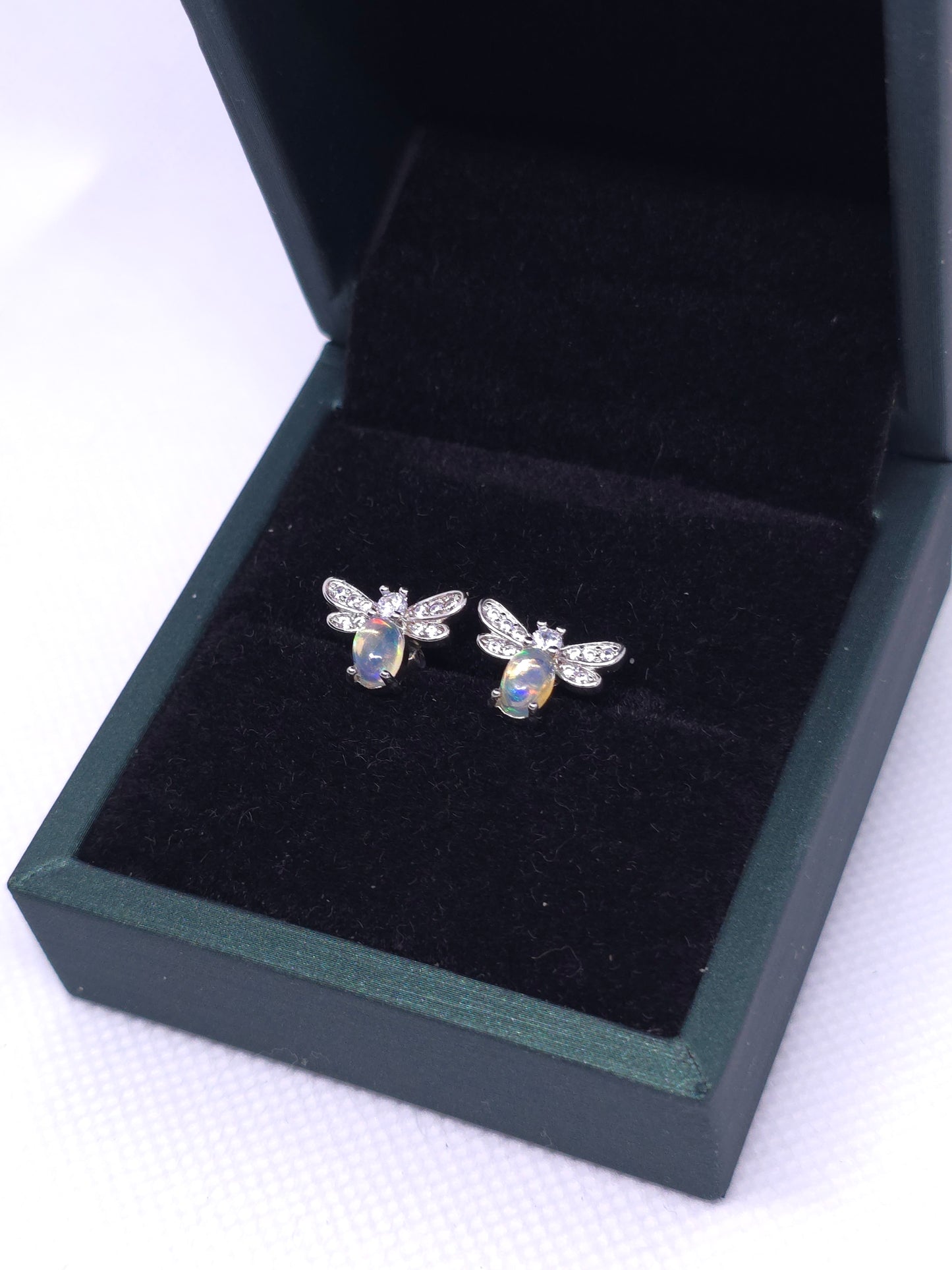S925 - Opal Firefly Earrings