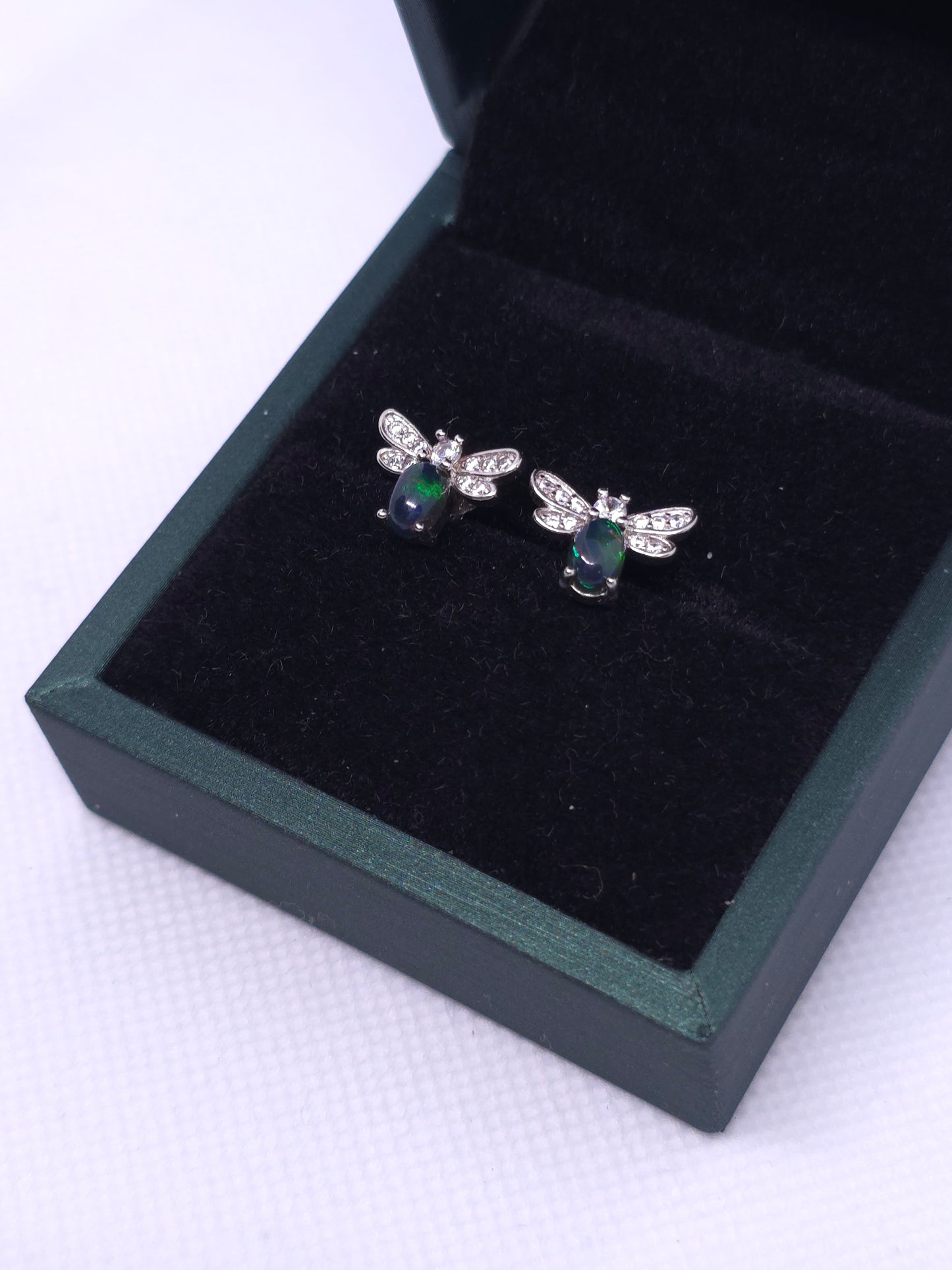 S925 - Opal Firefly Earrings