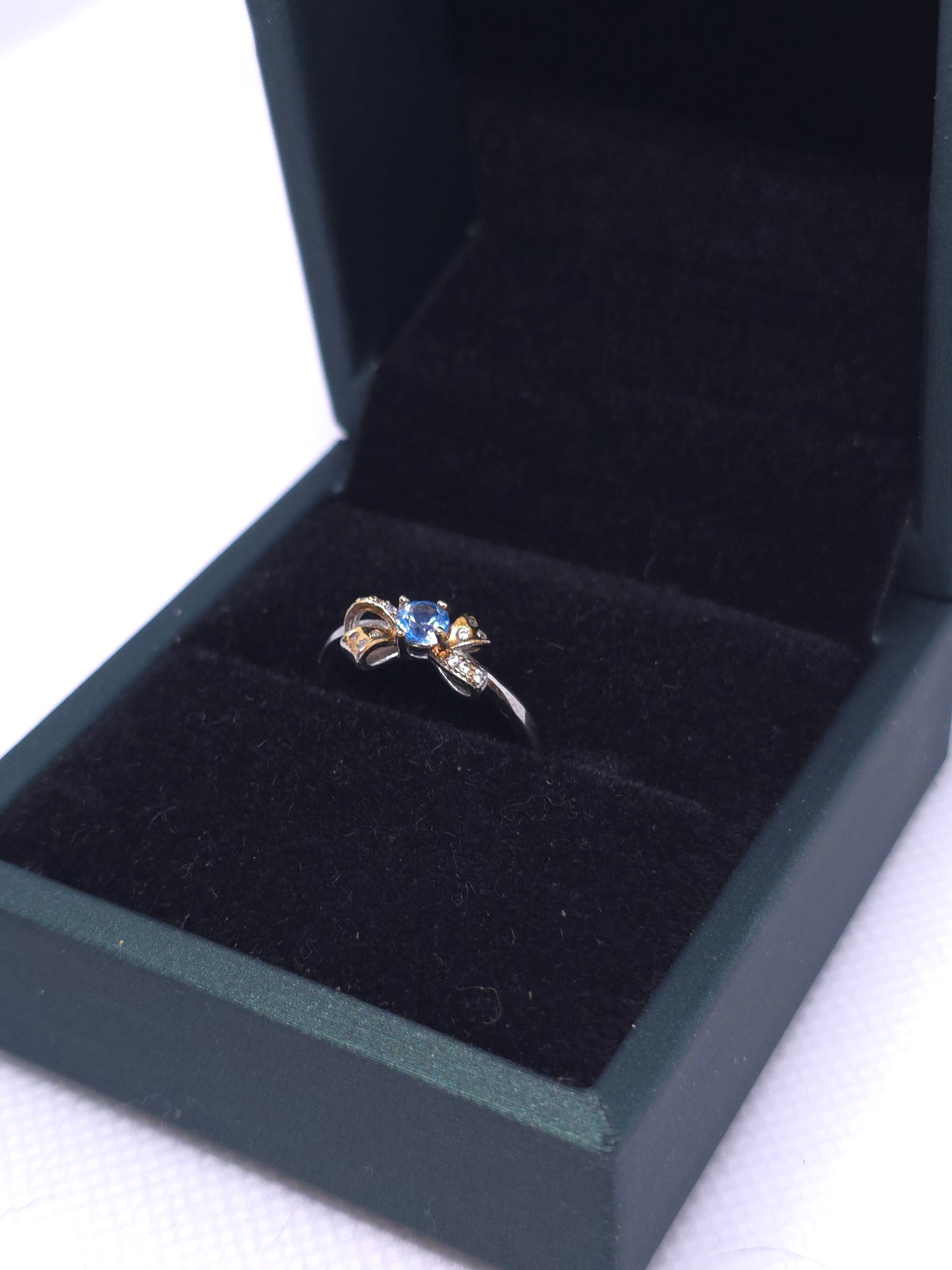 S925 - Sky Blue Topaz Bow Ring